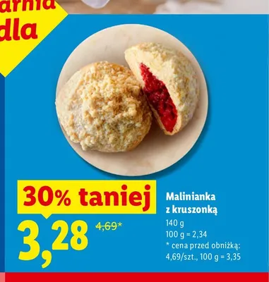 Malinianka z kruszonką promocja w Lidl