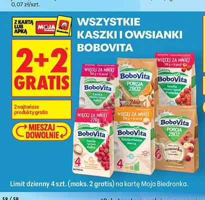 Kaszka BoboVita Porcja Zbóż 7 promocja w Biedronka