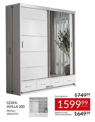 Szafa Avilla 200 promocja w Abra Meble