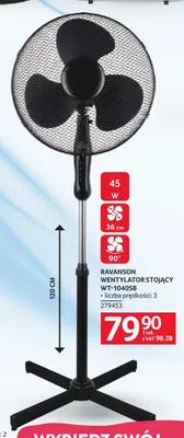 Wentylator stojący RAVANSON WT-1040SB promocja w Selgros
