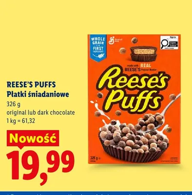 Płatki śniadaniowe Reese's Puffs Original promocja w Lidl