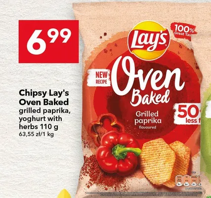Chipsy Oven Baked grilled paprika promocja w LEWIATAN