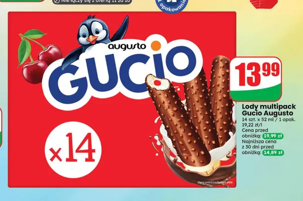 Lody Gucio Augusto 14-pak promocja w Dino