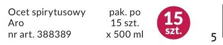 Ocet spirytusowy Aro promocja w Makro