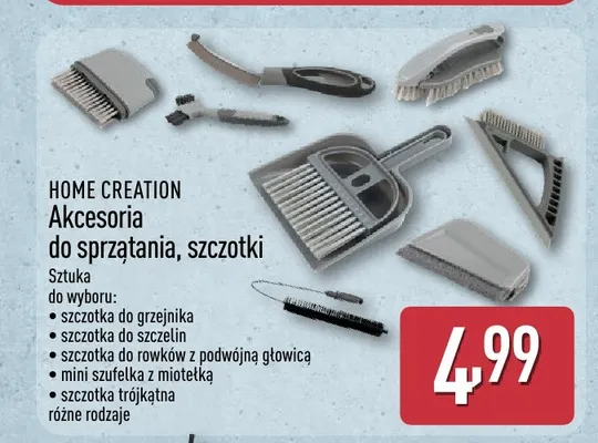 Szczotka do rowków z podwójną głowicą Home Creation promocja w Aldi