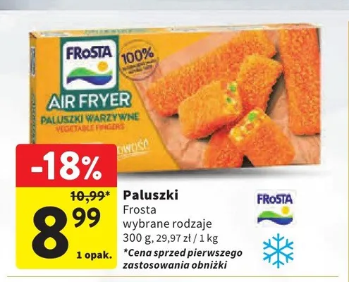 Paluszki warzywne Frosta Air Fryer promocja w Intermarche