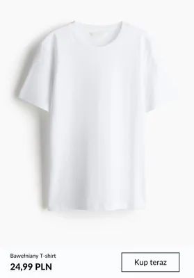 Bawełniany T-shirt promocja w H&M