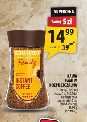 Kawa rozpuszczalna Family Eduscho promocja w Arhelan