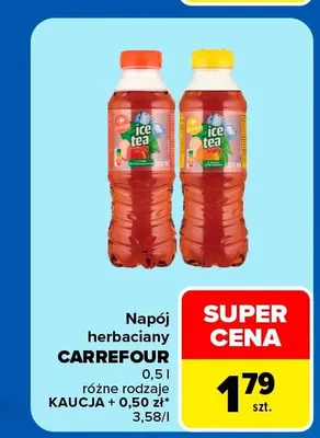 Napój herbaciany Carrefour promocja w Carrefour Market