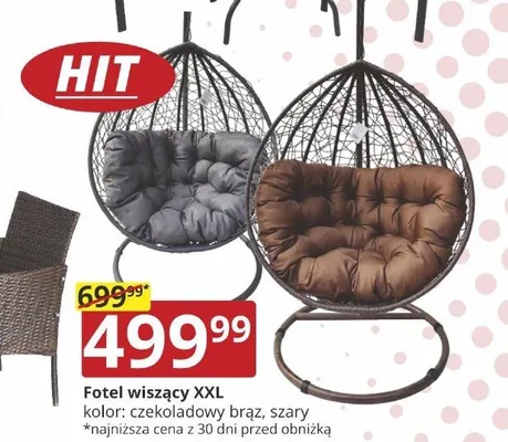 Fotel wiszący XXL promocja w Prymus AGD
