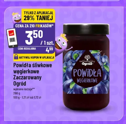 Powidła śliwkowe węgierkowe Zaczarowany Ogród promocja w POLOmarket