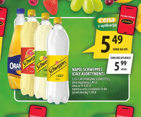 Napój gazowany Schweppes Citrus Mix promocja w Arhelan