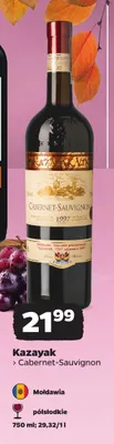 Wino czerwone Kazayak Cabernet-Sauvignon promocja w Netto
