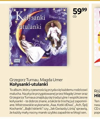 Płyta CD Grzegorz Turnau, Magda Umer Kołysanki-utulanki promocja w Dzień Dziecka