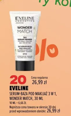 Serum-baza pod makijaż 3 w 1 Eveline Wonder Match promocja w Drogerie Natura