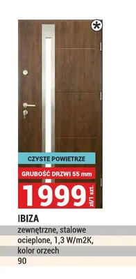 Drzwi zewnętrzne stalowe Ibiza promocja w Merkury Market