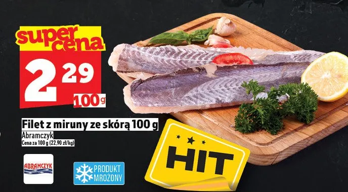 Filet z miruny ze skórą promocja w TOPAZ