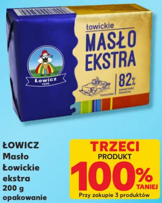 Masło Łowickie ekstra Łowicz promocja w Kaufland