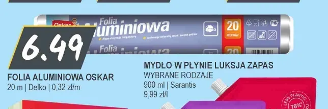 Folia aluminiowa Oskar promocja w Słoneczko