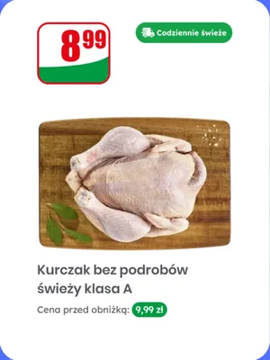 Kurczak bez podrobów świeży klasa A promocja w Dino