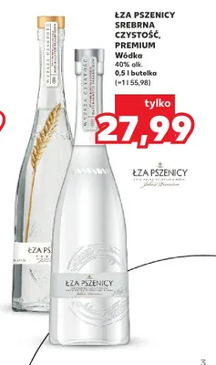 Wódka Łza Pszenicy Srebrna Czystość Premium promocja w Kaufland