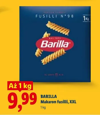Makaron fusilli, XXL promocja w Lidl