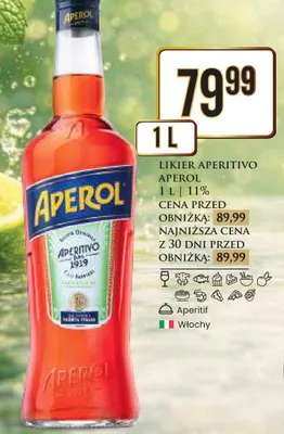 Likier aperitivo promocja w Dino
