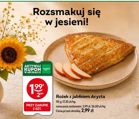 Rożek z jabłkiem Aryzta promocja w Żabka