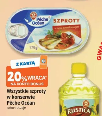 Szproty w sosie pomidorowym Pêche Océan promocja w Leclerc