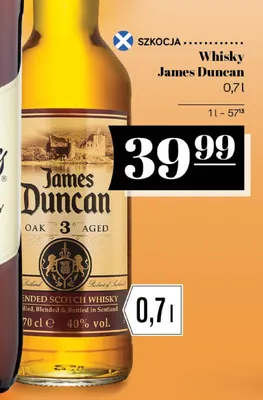 Whisky James Duncan promocja w POLOmarket