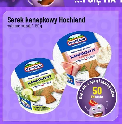 Serek kanapkowy Hochland z ogórkiem i koperkiem promocja w POLOmarket
