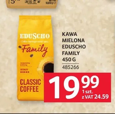 Kawa mielona Eduscho Family promocja w Selgros
