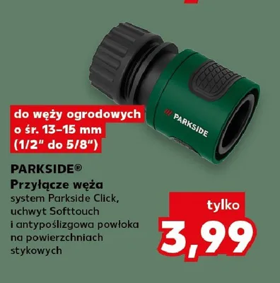 Przyłącze węża PARKSIDE promocja w Kaufland