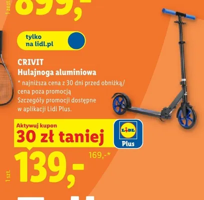 Hulajnoga aluminiowa promocja w Lidl