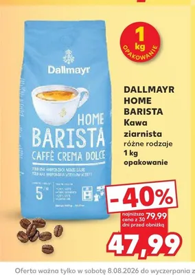 Kawa ziarnista Dallmayr Home Barista Caffè Crema Dolce promocja w Kaufland