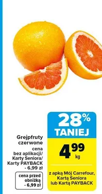 Grejpfruty czerwone promocja w Carrefour Market