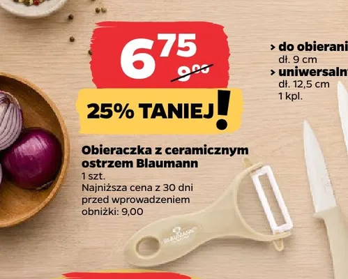 Obieraczka z ceramicznym ostrzem Blaumann promocja w Netto
