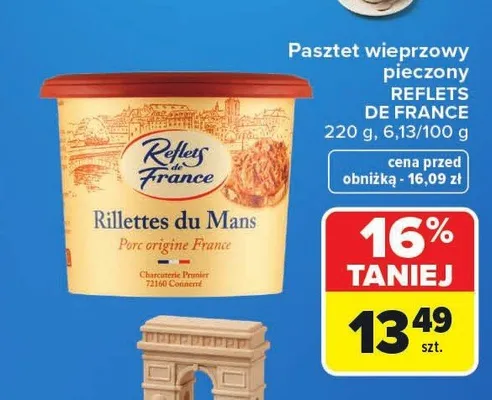 Pasztet wieprzowy pieczony Rillettes du Mans Reflets de France promocja w Carrefour Market
