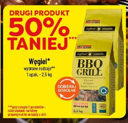 Węgiel drzewny Gryfskand BBQ Grill promocja w POLOmarket