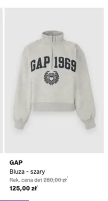 Bluza GAP szara promocja w Lounge by Zalando