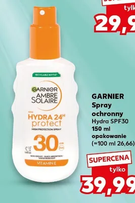 Spray ochronny Hydra SPF30 promocja w Kaufland