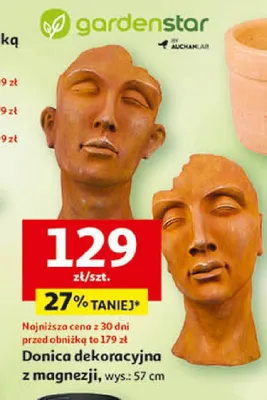 Donica dekoracyjna z magnezji promocja w Auchan