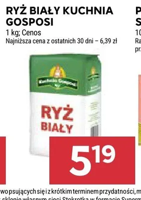 Ryż biały Kuchnia Gosposi promocja w Stokrotka