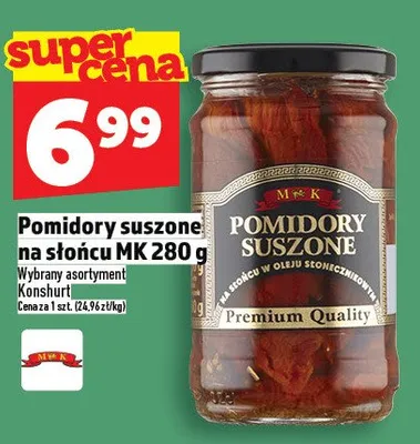 Pomidory suszone na słońcu mk promocja w TOPAZ