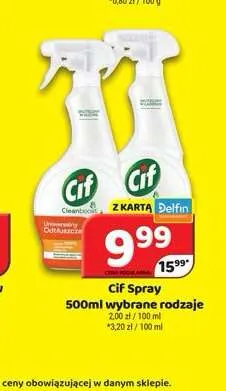 Spray czyszczący Cif Cleanboost promocja w Delfin
