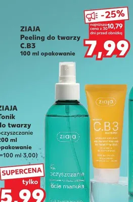 Peeling do twarzy C.B3 promocja w Kaufland