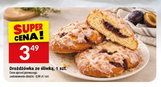 Drożdżówka ze śliwką Białecki promocja w Twój Market
