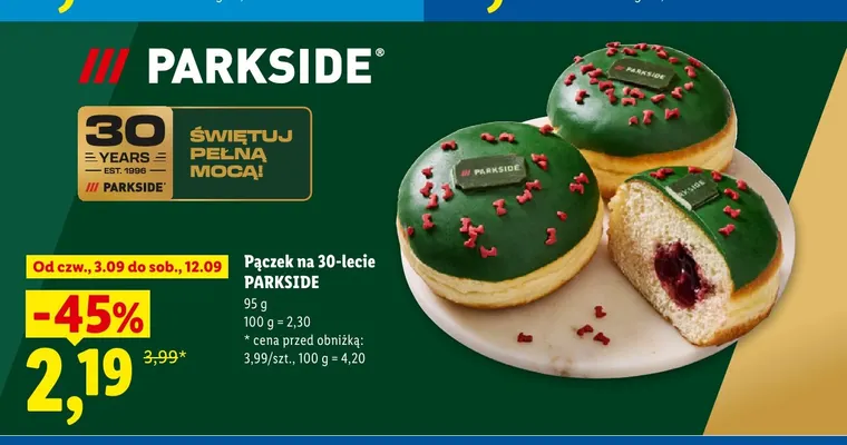 Pączek na 30-lecie Parkside promocja w Lidl