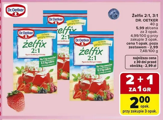 Żelfix Dr. Oetker promocja w Carrefour