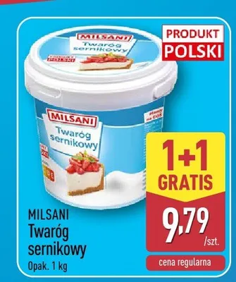 Twaróg sernikowy Mlekovita promocja w Aldi